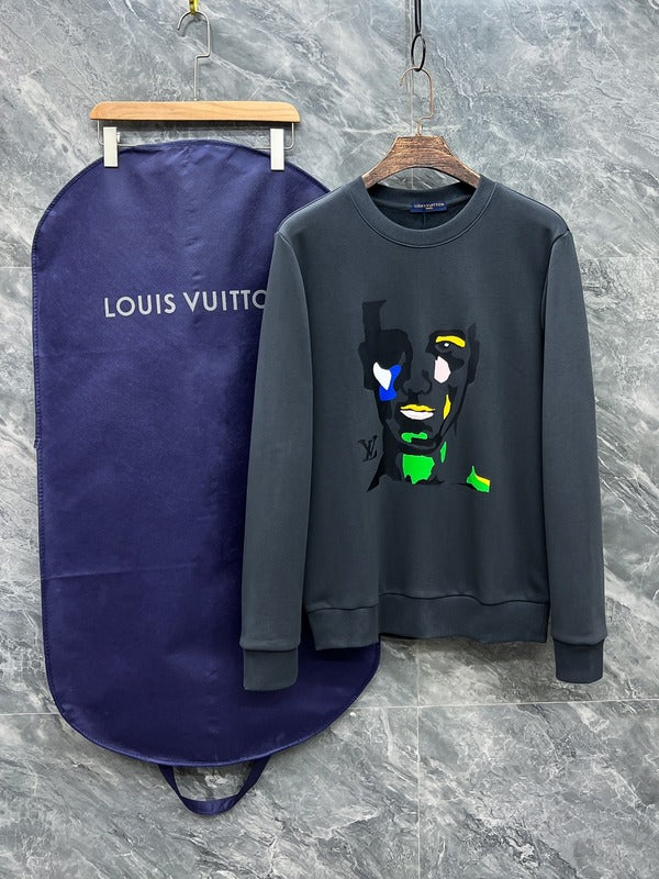 Side profile of Louis Vuitton luxury clothing with tailored silhouette