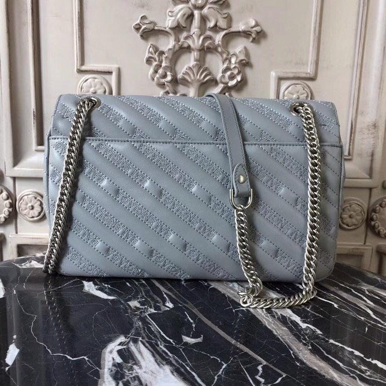Understated Vegan Leather Handbag - Versatile Everyday Design | Women's Premium Handbag #829 - back view (image 4) of designer-inspired handbag