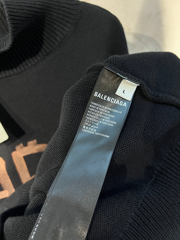 Close-up of Balenciaga designer clothing craftsmanship