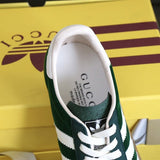 Gucci muted earth tones luxury sneakers view 4 heritage-inspired look