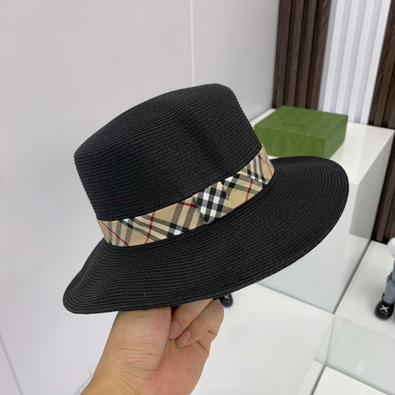 Angled view of Burberry unisex cap