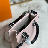 Front view of structured elevated women's handbag – women's statement bag