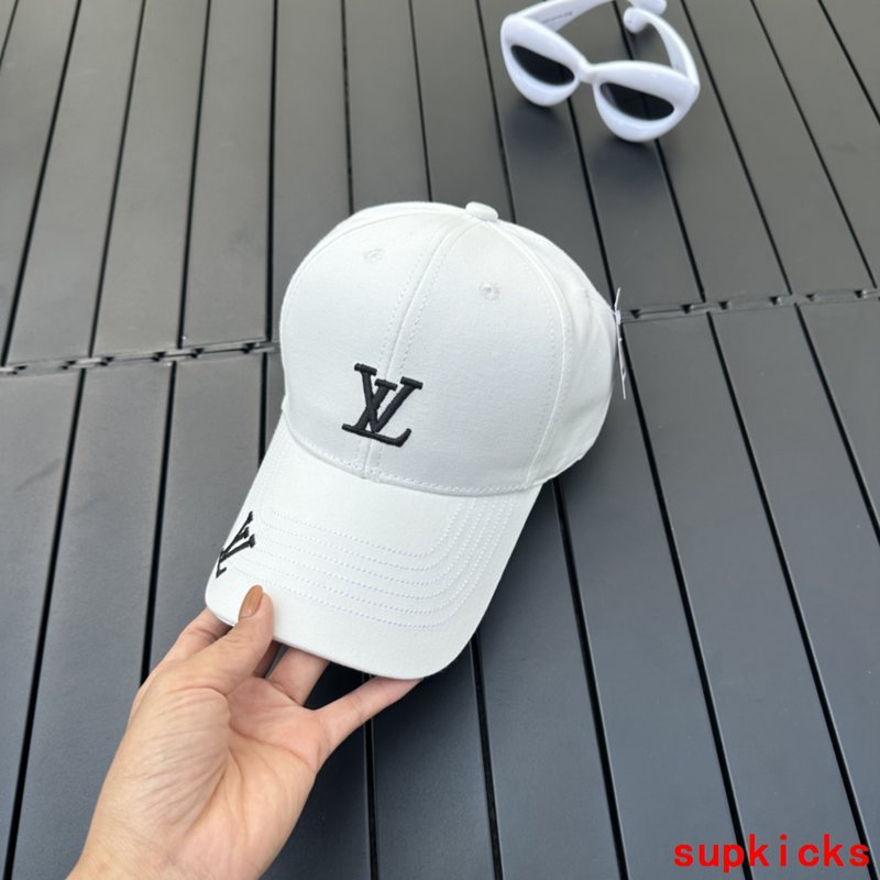 Close-up detail view of Louis Vuitton unisex cap