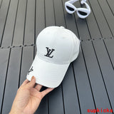 Close-up detail view of Louis Vuitton unisex cap