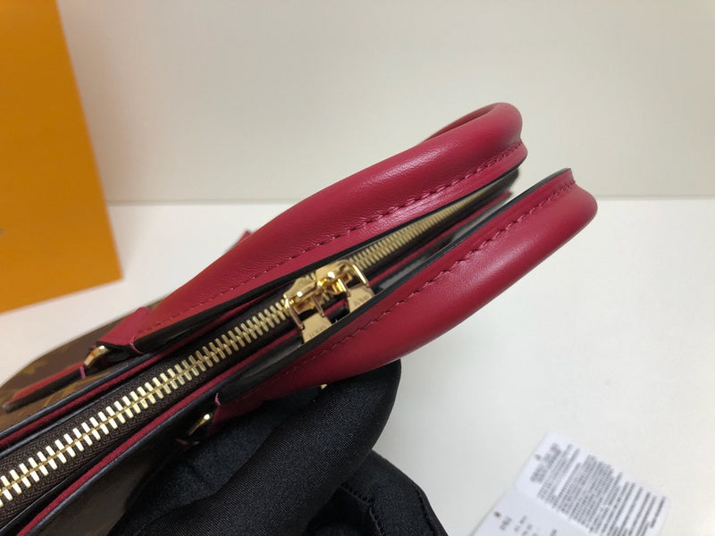 Top view of sleek classic women's handbag – women's premium purse