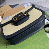 Back view of sleek modern women's handbag – women's statement bag