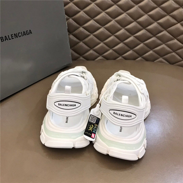 Balenciaga Tan High-Top Sneakers - Close-Up Texture View