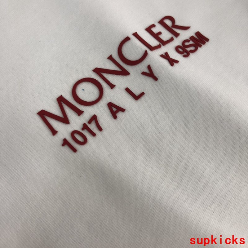 Front view of Moncler luxury clothing with everyday silhouette