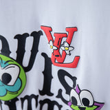 Front view of Louis Vuitton cotton t-shirt with signature branding