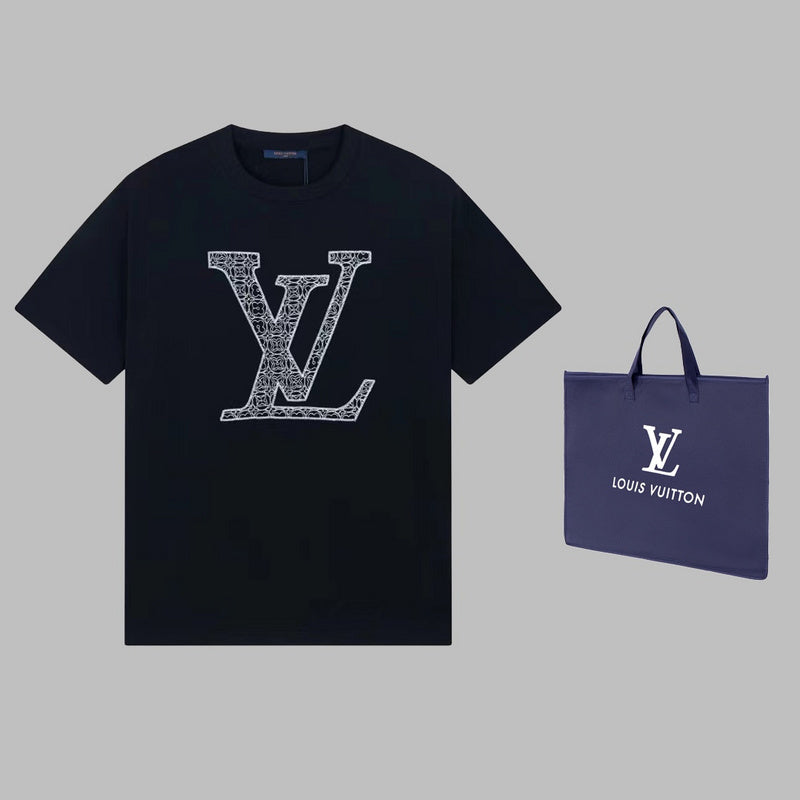 Back view of Louis Vuitton cotton t-shirt with contemporary cut