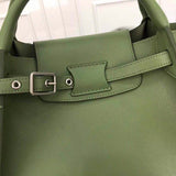Top view of refined modern women's handbag – women's statement bag