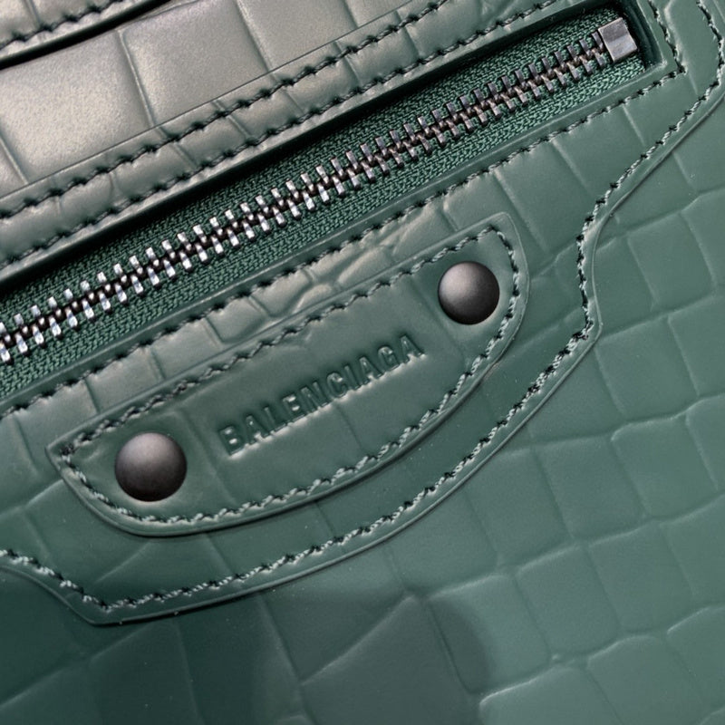 Contemporary Vegan Leather Handbag - Chic Everyday Appeal | Women's Everyday Carry Handbag #626 - styled full view (image 7) of designer-inspired handbag
