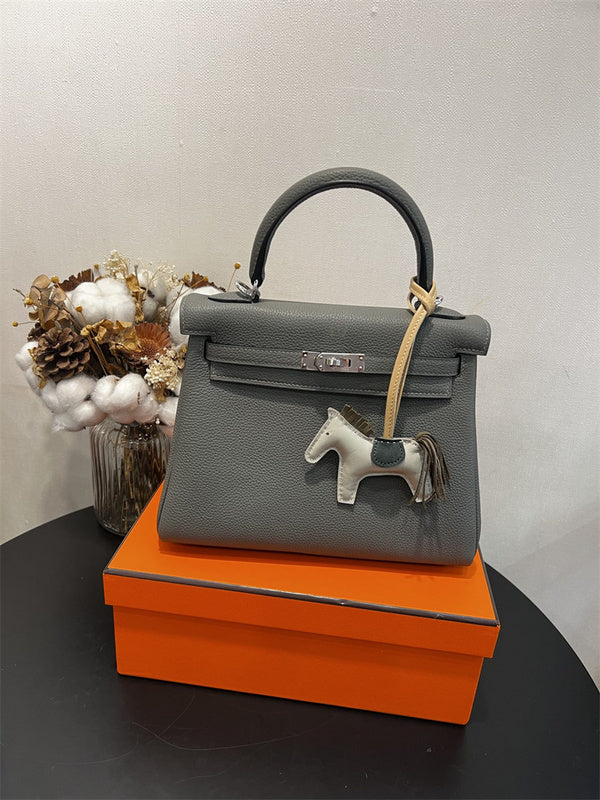  polished structured bag detail view showing craftsmanship