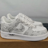 Nike stone beige luxury sneakers view 5 bold athletic profile