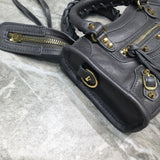 Classic Vegan Leather Handbag - Refined Silhouette | Women's Designer-Inspired Purse #642 - close-up detail shot (image 3) of designer-inspired handbag