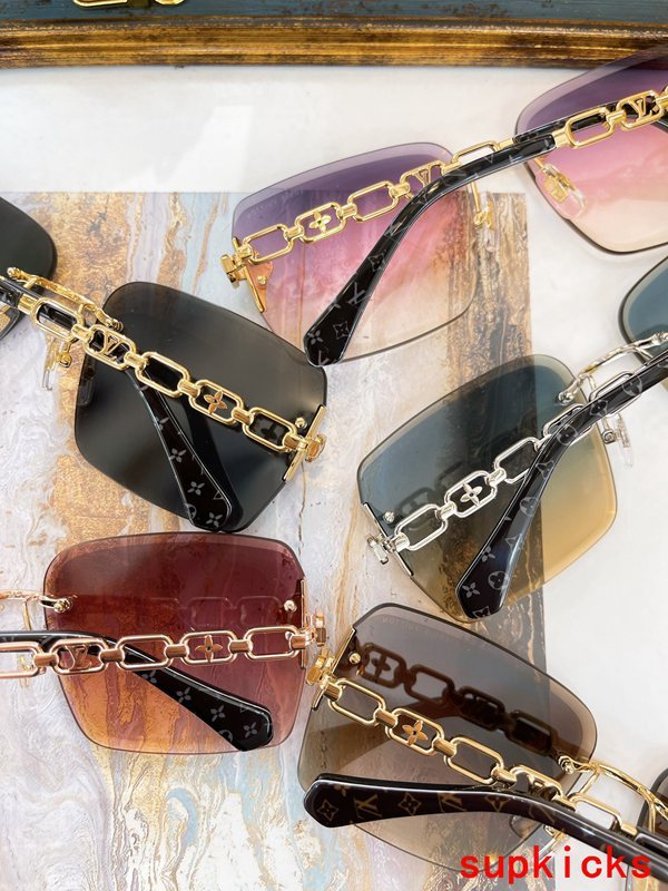 Side view of Louis Vuitton unisex sunglasses
