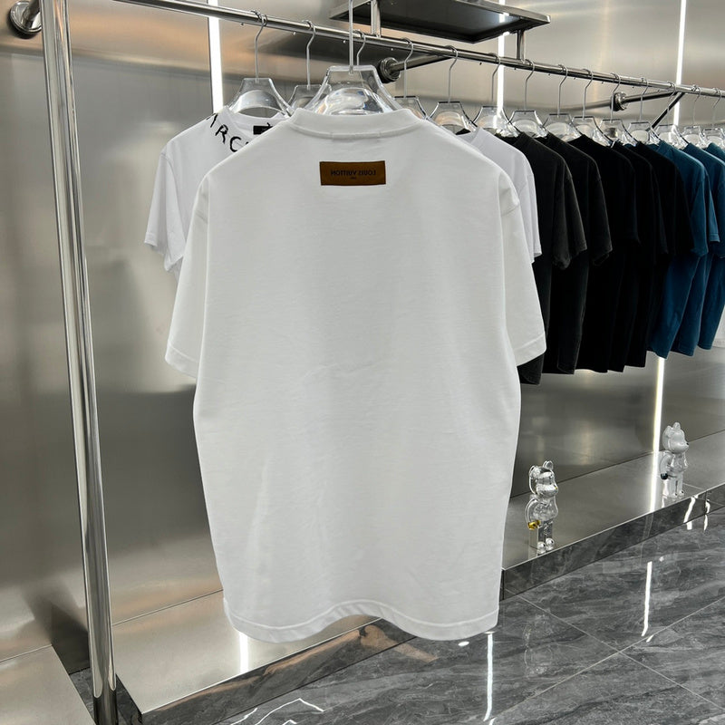Back view of Louis Vuitton cotton t-shirt with relaxed-fit cut