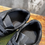 Gucci fresh white-and-black luxury sneakers view 4 signature lace-up style