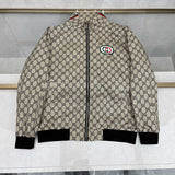 Back view of Gucci luxury clothing with logo-detail design