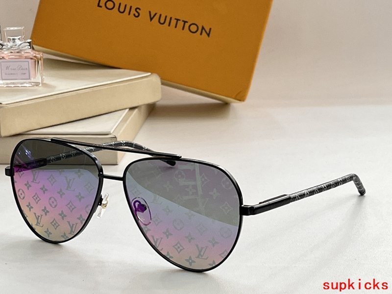 Angled view of Louis Vuitton unisex sunglasses