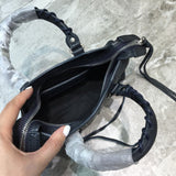 Sleek Vegan Leather Handbag - Refined Silhouette | Women's Statement Accessory #699 - alternate angle view (image 8) of designer-inspired handbag