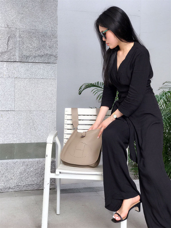 Elegant bag shown from front angle