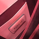 Polished Vegan Leather Handbag - Signature Hardware Accents | Women's Everyday Carry Handbag #1760 - texture close-up (image 9) of designer-inspired handbag
