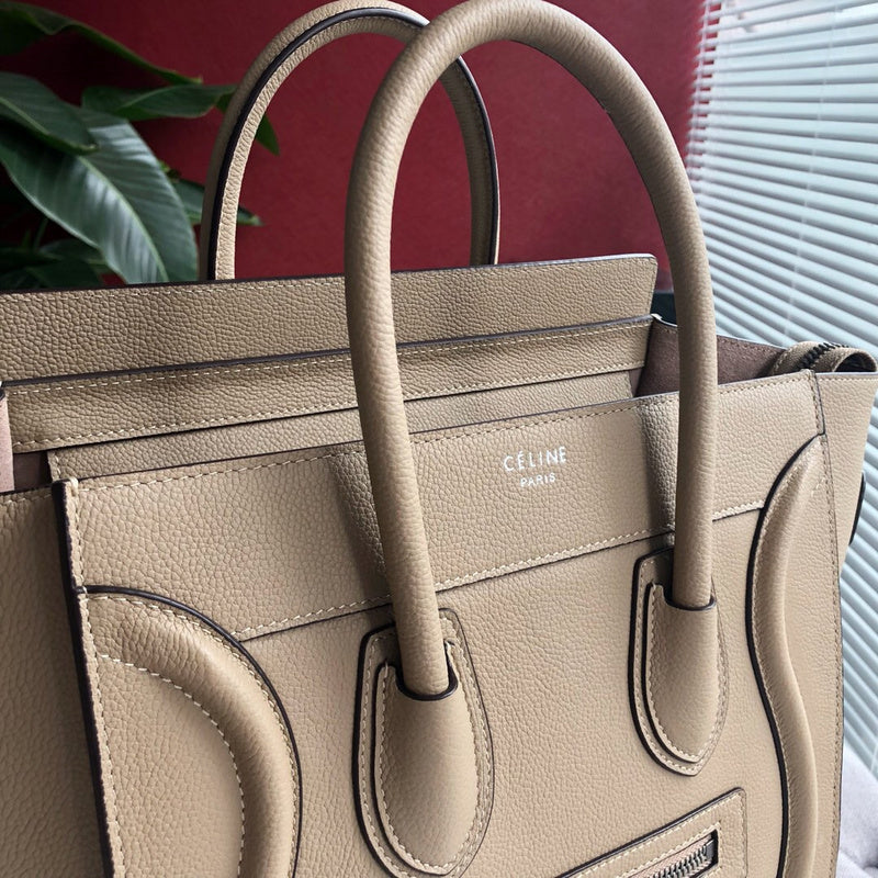 Back view of premium classic women's handbag – women's luxury handbag