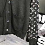 Full styled look of Louis Vuitton luxury clothing with signature branding