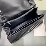 Structured Premium PU Leather Handbag - Sleek Minimalist Lines | Women's Fashion Handbag #277 - alternate angle view (image 8) of designer-inspired handbag