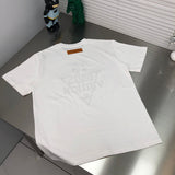 Front view of Louis Vuitton cotton t-shirt with logo-detail design