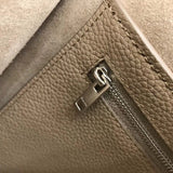 Side profile of modern premium women's handbag – women's statement bag