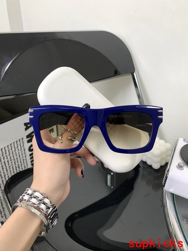 Side view of Louis Vuitton unisex sunglasses