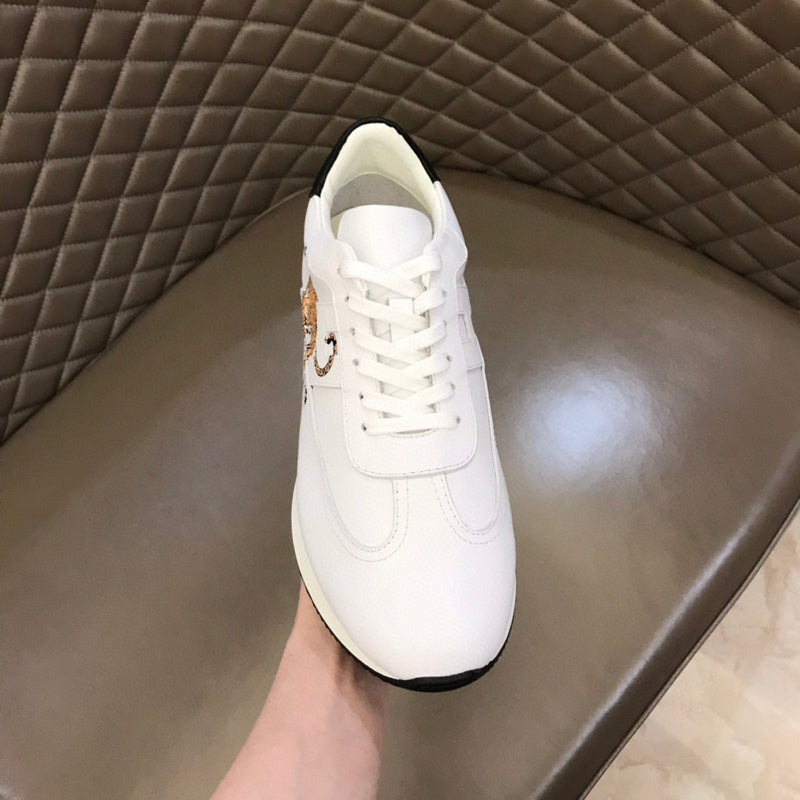 Hermès Camel Chunky Platform Sneakers - Lifestyle Styling Shot