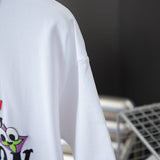 Full styled look of Louis Vuitton cotton t-shirt with signature branding