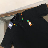 Close-up detail shot of Louis Vuitton cotton t-shirt with everyday silhouette
