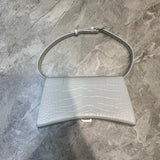 Structured Faux Leather Handbag - Smooth Faux-Leather Exterior | Women's Luxury Handbag #621 - close-up detail shot (image 3) of designer-inspired handbag