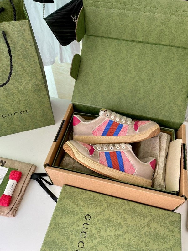 Gucci fresh white-and-black luxury sneakers view 4 sleek tonal finish