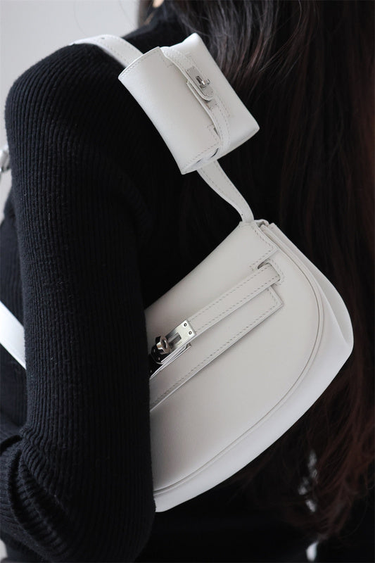 Close-up detail of effortless bag design
