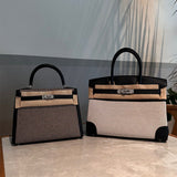 Close-up detail of refined bag design