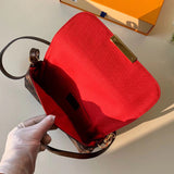 Front view of modern polished women's handbag – women's luxury handbag
