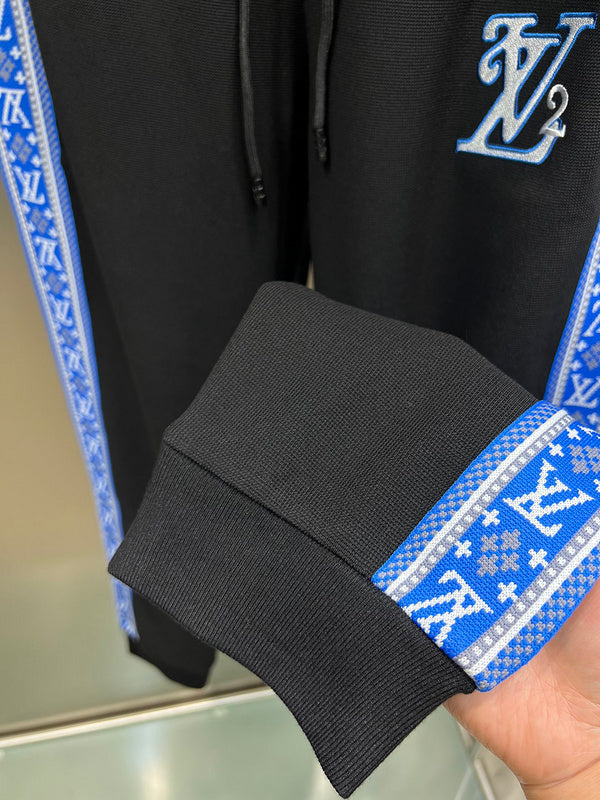 Front view of Louis Vuitton luxury clothing with runway-inspired design