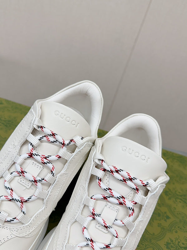 Gucci sneakers detailed view showing premium designer craftsmanship