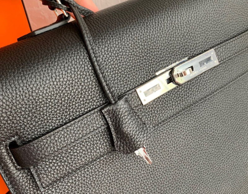 Close-up detail of poised bag design
