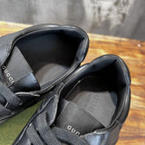 Gucci crisp white luxury sneakers view 4 retro runner design