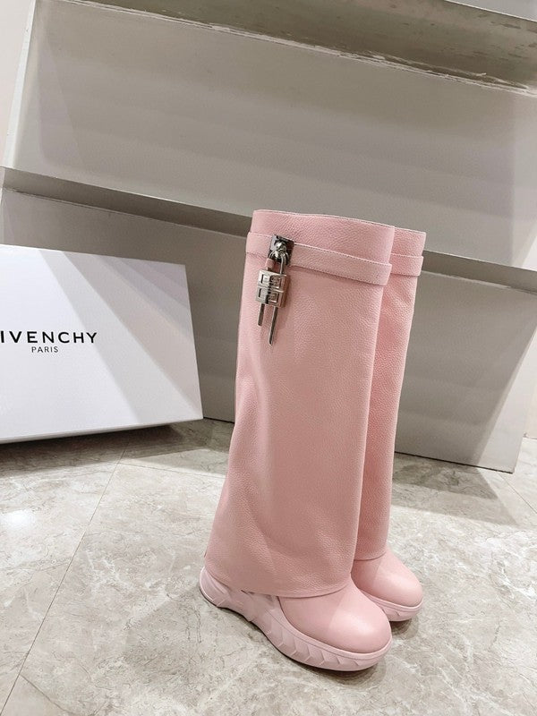 Givenchy Camel Platform Heels - Toe Detail View