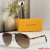 Side view of Louis Vuitton unisex sunglasses