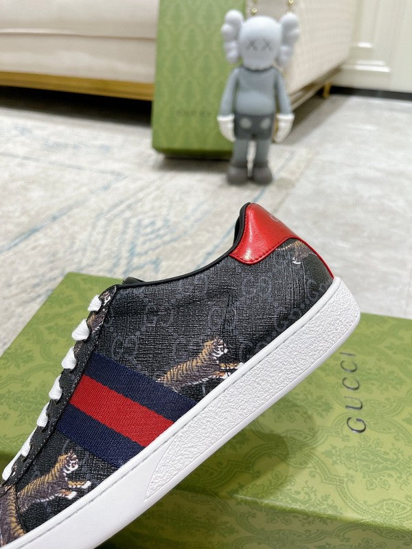 Gucci sneakers detailed view showing premium designer craftsmanship
