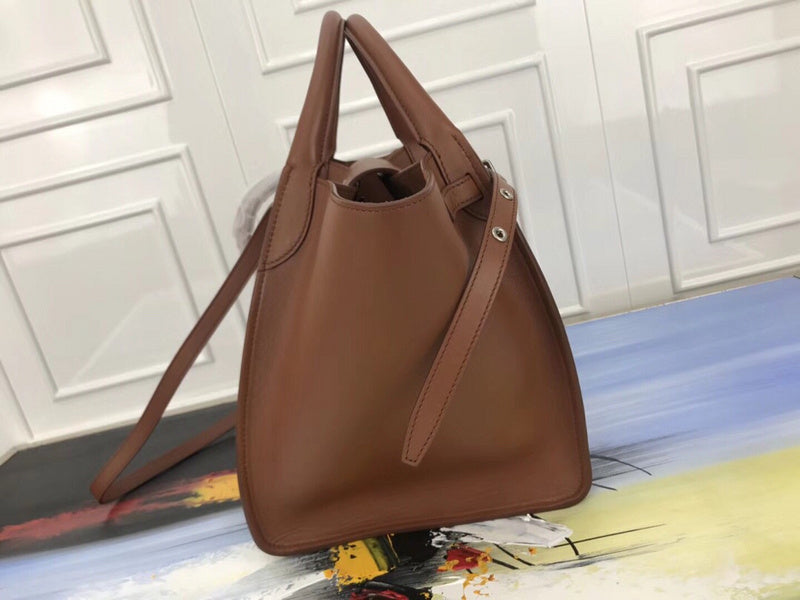 Interior view of modern signature women's handbag – women's designer-style accessory