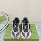 Gucci bold contrast luxury sneakers view 5 sleek tonal finish